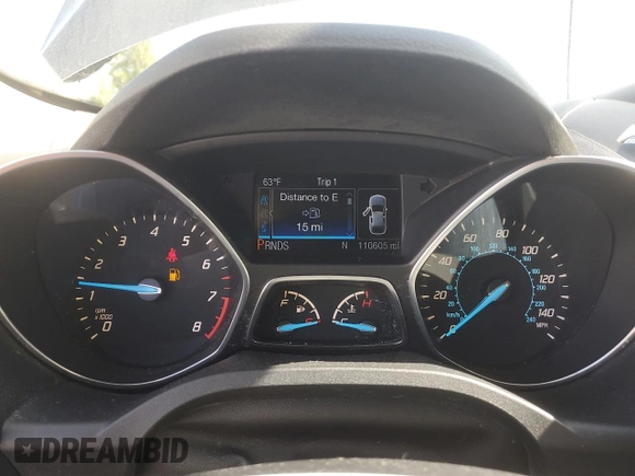 2013 Ford Escape Titanium with VIN 1FMCU0J97DUC86650, listed as a Copart auction lot 54426135 with 110,605 mi miles and Clean Title. Bid and sale history available at carsss.com. Image 9.