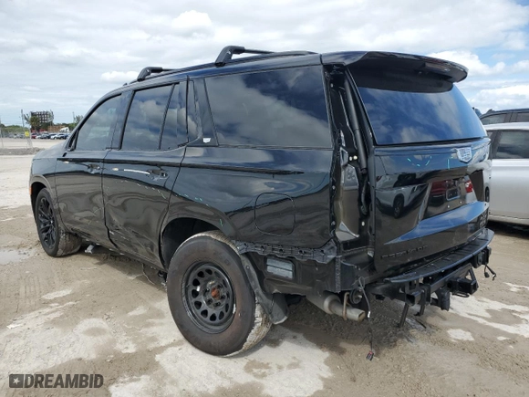 2023 Cadillac Escalade Sport Platinum with VIN 1GYS3GKL8PR510371, listed as a Copart auction lot 46688015 with 19,795 mi miles and Salvage Title. Bid and sale history available at carsss.com. Image 2.