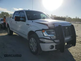 2013 Ford F-150 XL with VIN 1FTFW1ET5DFB52845, listed as a Copart auction lot 57955665 with 190,251 mi miles and Salvage title. Bid and sale history available at DreamBid. Image 4.