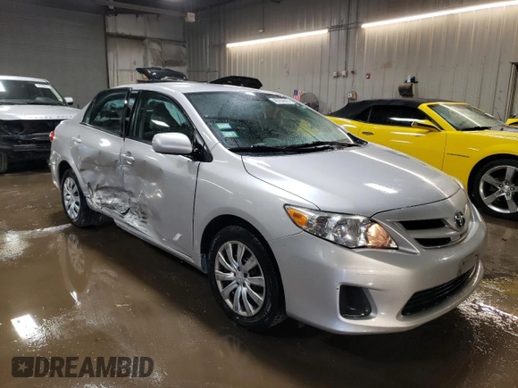 2012 Toyota Corolla L with VIN 2T1BU4EE8CC762642, listed as a Copart auction lot 46004845 with 80,633 mi miles and Salvage Title. Bid and sale history available at carsss.com. Image 4.