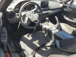 2021 Mazda MX-5 Miata Sport with VIN JM1NDAB7XM0460461, listed as a Copart auction lot 58770975 with 7,841 mi miles and Salvage title. Bid and sale history available at DreamBid. Image 8.