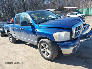 2008 Dodge 1500 SLT with VIN 1D7HA18218S627646, listed as a IAAI auction lot 41644303 with 154,449 mi miles. Bid and sale history available at carsss.com. Image 1.
