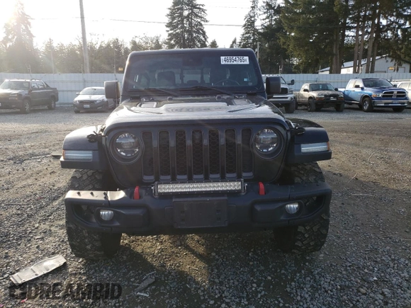 2021 Jeep Gladiator Rubicon with VIN 1C6JJTBG5ML500423, listed as a Copart auction lot 46954765 with 82,483 mi miles and Salvage title. Bid and sale history available at DreamBid. Image 5.