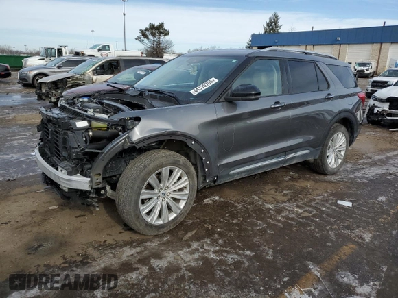 2023 Ford Explorer Limited with VIN 1FMSK8FH0PGB92578, listed as a Copart auction lot 44310705 with 20,261 mi miles and Salvage Title. Bid and sale history available at carsss.com. Image 1.