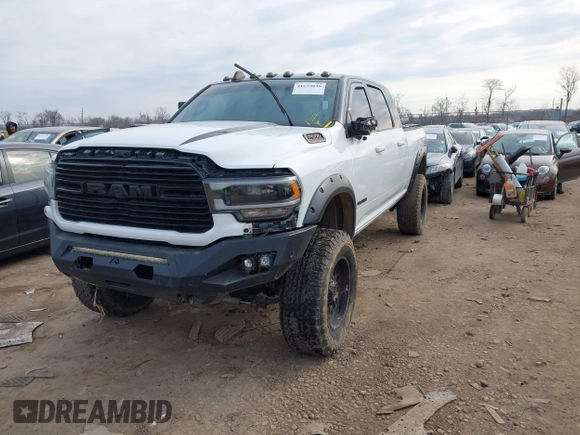 2020 Ram 2500 Laramie with VIN 3C6UR5NL9LG101116, listed as a IAAI auction lot 41694638 with 92,472 mi miles. Bid and sale history available at carsss.com. Image 17.