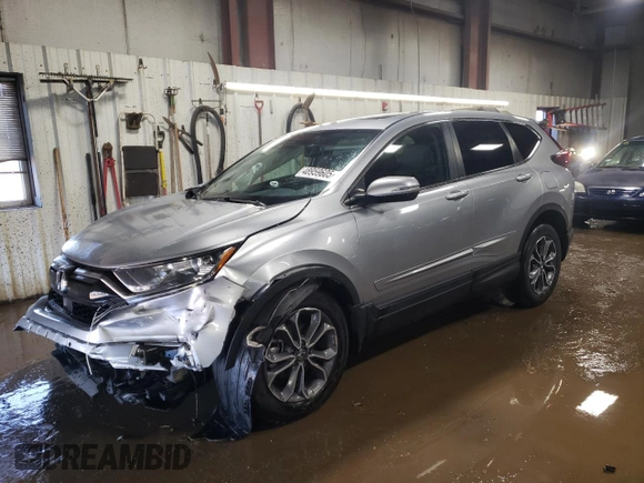 2021 Honda CR-V EX-L with VIN 5J6RW2H89ML024243, listed as a Copart auction lot 48959605 with 29,937 mi miles and Salvage Title. Bid and sale history available at carsss.com. Image 1.