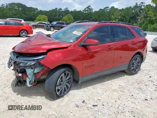 2023 Chevrolet Equinox RS with VIN 3GNAXMEG9PS150163, listed as a Copart auction lot 62826605 with 31,903 mi miles and Salvage title. Bid and sale history available at DreamBid. Image 1.