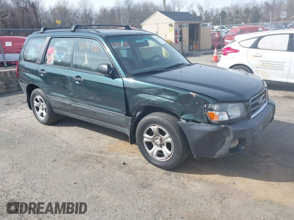 2003 Subaru Forester X with VIN JF1SG63663H769668, listed as a IAAI auction lot 41717060 with 50,428 mi miles. Bid and sale history available at carsss.com. Image 1.