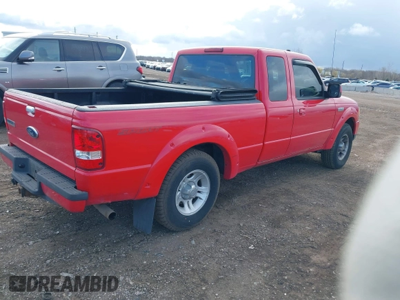 2009 Ford Ranger XLT with VIN 1FTYR44EX9PA66338, listed as a IAAI auction lot 42042655 with 103,447 mi miles. Bid and sale history available at carsss.com. Image 4.