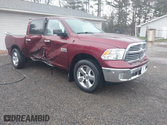 2018 Ram 1500 Big Horn with VIN 1C6RR7LG3JS215027, listed as a IAAI auction lot 41917547 with 90,581 mi miles. Bid and sale history available at carsss.com. Image 1.