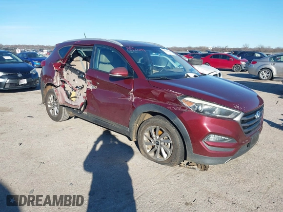 2016 Hyundai Tucson Sport with VIN KM8J33A24GU107371, listed as a IAAI auction lot 41223149 with 115,715 mi miles. Bid and sale history available at carsss.com. Image 1.