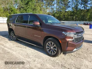 2022 Chevrolet Suburban LT with VIN 1GNSKCKD3NR116646, listed as a Copart auction lot 52483305 with 67,110 mi miles and Salvage Title. Bid and sale history available at carsss.com. Image 4.