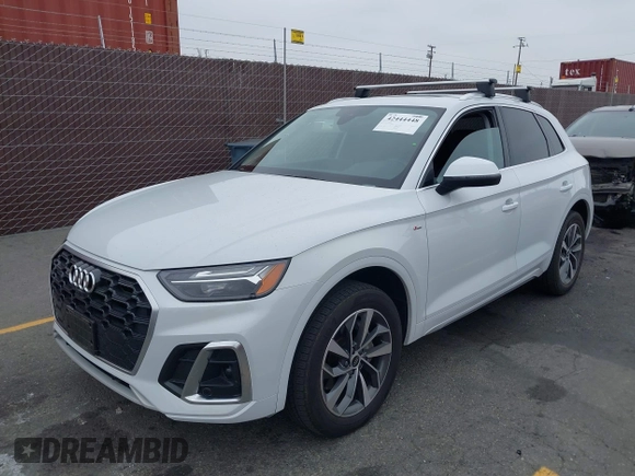 2022 Audi Q5 S line Premium Plus with VIN WA1EAAFYXN2075073, listed as a IAAI auction lot 42444448 with 16,404 mi miles and . Bid and sale history available at DreamBid. Image 2.