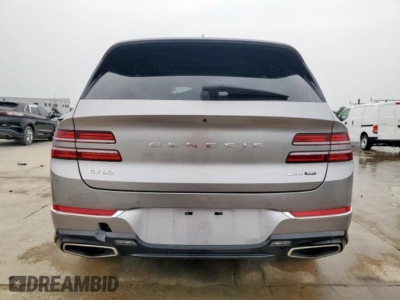 2021 Genesis GV80 with VIN KMUHCESC2MU040722, listed as a Copart auction lot 52934215 with 31,049 mi miles and Clean title. Bid and sale history available at DreamBid. Image 6.