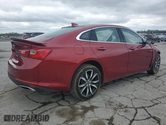 2023 Chevrolet Malibu RS with VIN 1G1ZG5ST6PF207578, listed as a Copart auction lot 52134015 with 23,998 mi miles and Clean Title. Bid and sale history available at DreamBid. Image 3.