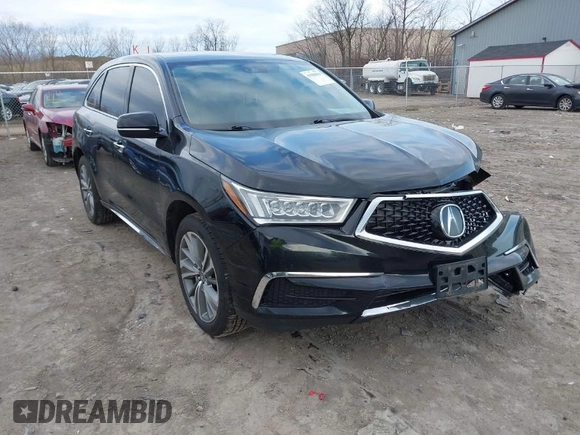 2017 Acura MDX w/Technology Pkg with VIN 5FRYD4H53HB032029, listed as a IAAI auction lot 41900361 with 184,224 mi miles. Bid and sale history available at carsss.com. Image 1.
