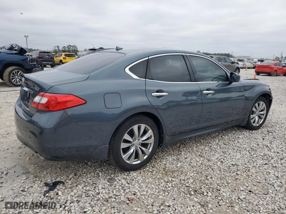 2012 Infiniti M37 with VIN JN1BY1AP4CM332011, listed as a Copart auction lot 46152725 with 149015 miles and Salvage Title. Bid and sale history available at carsss.com. Image 3.