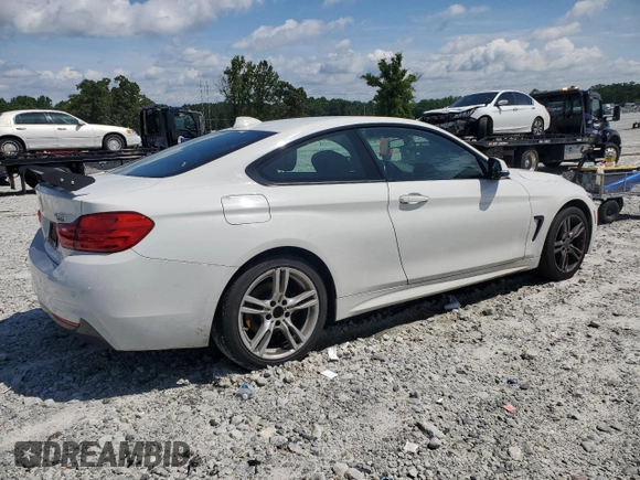 2015 BMW 4 Series 428i xDrive with VIN WBA3N5C59FK197893, listed as a Copart auction lot 60730385 with 91,163 mi miles and Salvage title. Bid and sale history available at DreamBid. Image 3.
