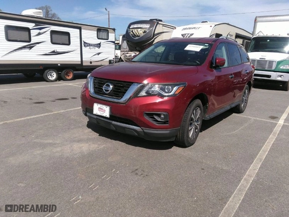 2018 Nissan Pathfinder SV with VIN 5N1DR2MM8JC659908, listed as a IAAI auction lot 41946065 with 101,529 mi miles. Bid and sale history available at carsss.com. Image 2.