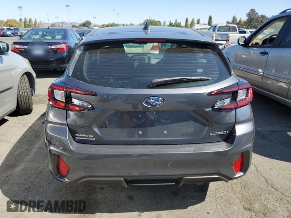 2024 Subaru Impreza with VIN JF1GUABC8R8852360, listed as a Copart auction lot 72816664 with 1,408 mi miles and Salvage Title. Bid and sale history available at carsss.com. Image 6.