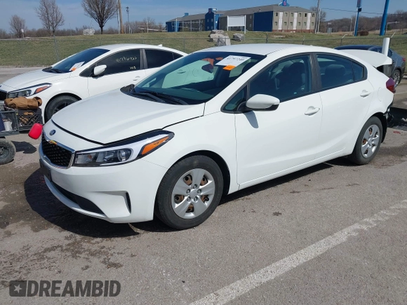 2018 Kia Forte LX with VIN 3KPFK4A77JE245278, listed as a IAAI auction lot 41797240 with 90,640 mi miles. Bid and sale history available at carsss.com. Image 2.
