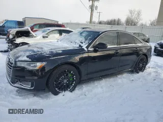2016 Audi A6 3.0T Premium Plus with VIN WAUFGAFC6GN001144, listed as a Copart auction lot 45114285 with 0 mi miles and Salvage Title. Bid and sale history available at carsss.com. Image 1.