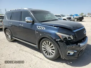 2016 Infiniti QX80 with VIN JN8AZ2NF8G9611892, listed as a Copart auction lot 50199605 with 174,437 mi miles and Clean title. Bid and sale history available at DreamBid. Image 4.