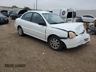 2003 Kia Rio with VIN KNADC125136274488, listed as a Copart auction lot 79561204 with 117,608 mi miles and Salvage Title. Bid and sale history available at carsss.com. Image 4.