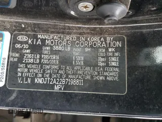 2011 Kia Soul + with VIN KNDJT2A22B7198811, listed as a Copart auction lot 47945175 with 297,493 mi miles and Salvage Title. Bid and sale history available at carsss.com. Image 13.