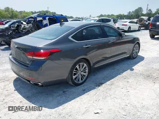 2018 Genesis G80 3.8L z VIN KMHGN4JE9JU265510, wystawiony jako IAAI lot #41985721 z przebiegiem 188 236 mil mil oraz . Historia ofert i sprzedaży dostępna na DreamBid. Obrazek 4.
