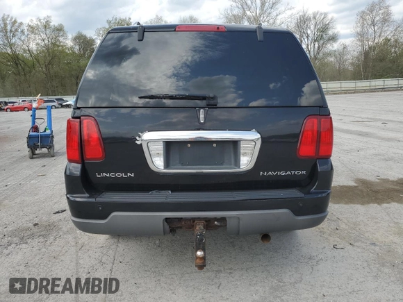 2004 Lincoln Navigator Luxury with VIN 5LMFU28R54LJ09239, listed as a Copart auction lot 55141205 with Not provided miles and Salvage title. Bid and sale history available at DreamBid. Image 6.