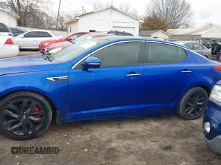 2015 Kia Optima SX Turbo with VIN 5XXGR4A62FG370758, listed as a IAAI auction lot 41631878 with 161,548 mi miles. Bid and sale history available at carsss.com. Image 15.