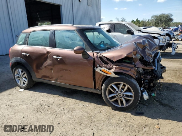 2013 MINI Countryman with VIN WMWZB3C5XDWM08130, listed as a Copart auction lot 45046245 with Not provided miles and Salvage title. Bid and sale history available at DreamBid. Image 4.
