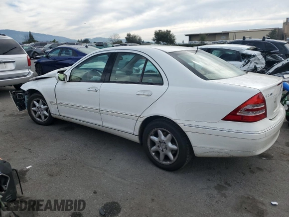 2002 Mercedes-Benz C 230/260/280/320 with VIN WDBRF61J12F284723, listed as a Copart auction lot 45220365 with 51,056 mi miles and Salvage Title. Bid and sale history available at DreamBid. Image 2.