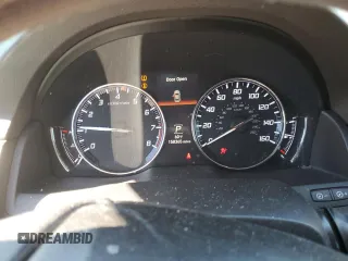2014 Acura RLX with VIN JH4KC1F30EC005100, listed as a Copart auction lot 80689384 with 158,365 mi miles and Salvage Title. Bid and sale history available at carsss.com. Image 9.