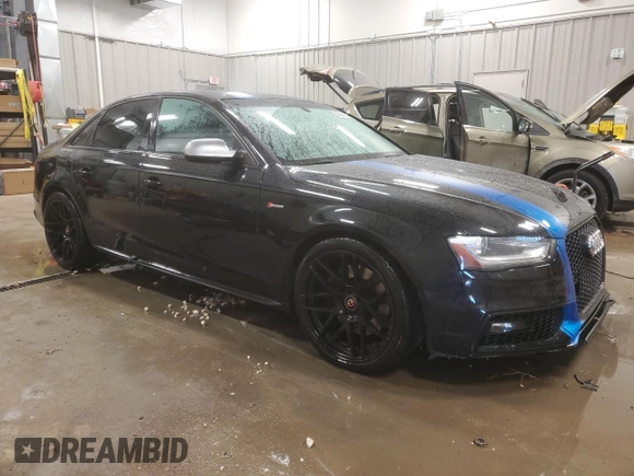 2015 Audi S4 Premium Plus with VIN WAUBGAFL0FA068231, listed as a Copart auction lot 84543174 with 101,430 mi miles and Clean Title. Bid and sale history available at carsss.com. Image 4.