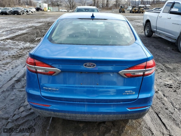 2019 Ford Fusion Hybrid SEL with VIN 3FA6P0MU6KR158371, listed as a Copart auction lot 45978435 with 205,498 mi miles and Salvage Title. Bid and sale history available at carsss.com. Image 6.