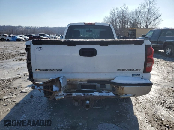 2006 Chevrolet Silverado 1500 Work Truck with VIN 3GCEK14Z56G155565, listed as a Copart auction lot 45346085 with 257,005 mi miles and Salvage Title. Bid and sale history available at carsss.com. Image 6.