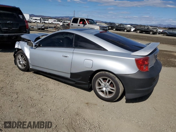 2003 Toyota Celica GT with VIN JTDDR32T330156702, listed as a Copart auction lot 76838154 with 163,692 mi miles and Salvage Title. Bid and sale history available at carsss.com. Image 2.