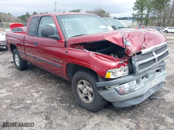 1999 Dodge Ram 1500 with VIN 3B7HC13Y3XM516071, listed as a IAAI auction lot 41797245 with 237,655 mi miles. Bid and sale history available at carsss.com. Image 1.