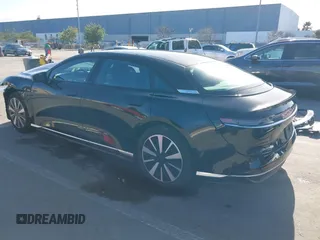 2024 Lucid Air Pure with VIN 50EA1PGA8RA003420, listed as a IAAI auction lot 41593215 with 3,856 mi miles. Bid and sale history available at carsss.com. Image 3.