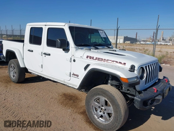 2020 Jeep Gladiator Rubicon with VIN 1C6JJTBG6LL187235, listed as a IAAI auction lot 42010374 with Not Provided miles and . Bid and sale history available at DreamBid. Image 1.