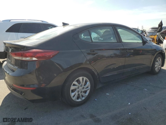 2017 Hyundai Elantra SE with VIN KMHD74LF2HU086738, listed as a Copart auction lot 52557995 with 121,568 mi miles and Clean Title. Bid and sale history available at carsss.com. Image 3.