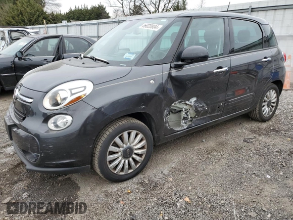 2017 FIAT 500L Pop with VIN ZFBCFAAH2HZ039138, listed as a Copart auction lot 86020804 with 55,324 mi miles and Salvage Title. Bid and sale history available at carsss.com. Image 1.