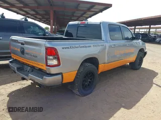 2020 Ram 1500 Big Horn with VIN 1C6SRFFT5LN162191, listed as a IAAI auction lot 42189615 with 104,130 mi miles and . Bid and sale history available at DreamBid. Image 4.