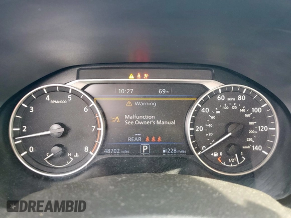 2023 Nissan Altima SL with VIN 1N4BL4EVXPN394296, listed as a Copart auction lot 52974165 with 48,702 mi miles and Salvage Title. Bid and sale history available at DreamBid. Image 9.