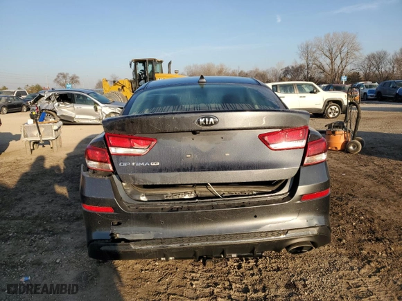 2020 Kia Optima LX with VIN 5XXGT4L37LG435636, listed as a Copart auction lot 47985015 with 46,610 mi miles and Salvage Title. Bid and sale history available at carsss.com. Image 6.