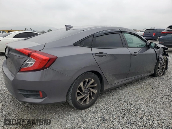 2018 Honda Civic EX with VIN 2HGFC2F77JH519708, listed as a Copart auction lot 50783365 with 88,034 mi miles and Salvage Title. Bid and sale history available at DreamBid. Image 3.