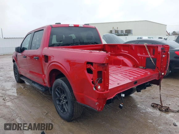 2024 Ford F-150 STX with VIN 1FTEW2KP7RKD11422, listed as a IAAI auction lot 41457002 with 1,739 mi miles and . Bid and sale history available at carsss.com. Image 3.