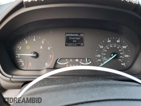 2020 Ford EcoSport S with VIN MAJ6S3FL2LC388428, listed as a Copart auction lot 46379035 with 71,025 mi miles and Salvage Title. Bid and sale history available at DreamBid. Image 9.